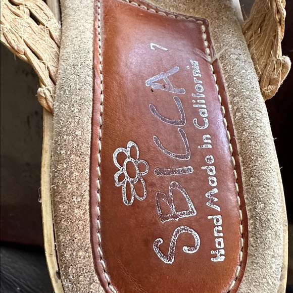 Sniffs Women's Brown Woven wedge Sandals - Picture 6 of 6